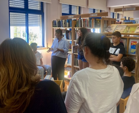 Biblioteca da EBSVA: receção aos alunos